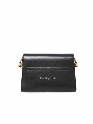 Givenchy Black Leather and Suede Small GV3 Shoulder Bag