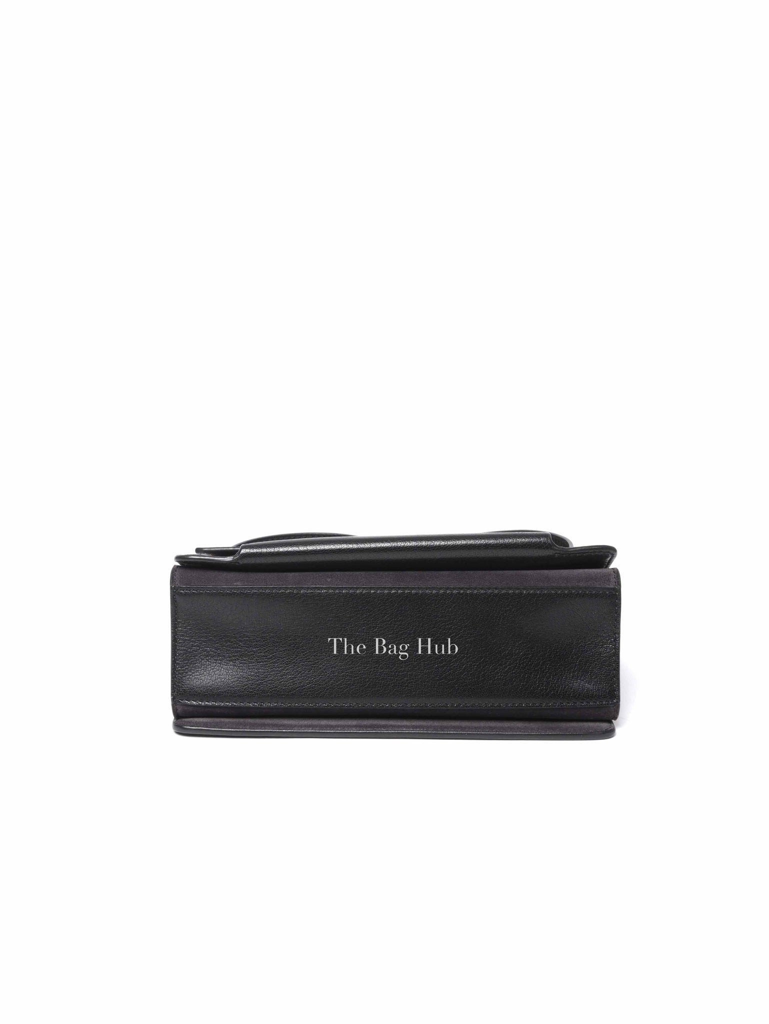 Givenchy Black Leather and Suede Small GV3 Shoulder Bag