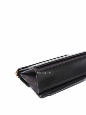 Givenchy Black Leather and Suede Small GV3 Shoulder Bag