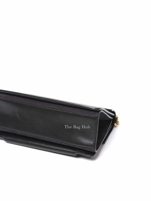 Givenchy Black Leather and Suede Small GV3 Shoulder Bag