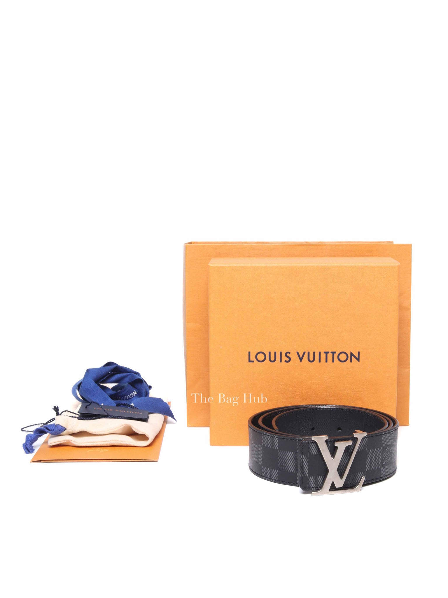 Louis Vuitton Damier Black Damier Infini Leather LV Initiales 40mm Reversible Belt