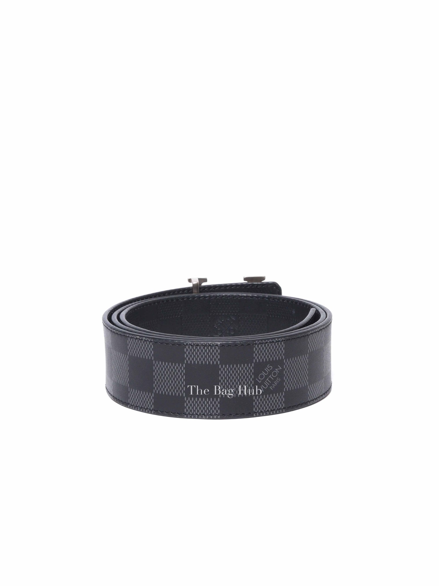 Louis Vuitton Damier Black Damier Infini Leather LV Initiales 40mm Reversible Belt