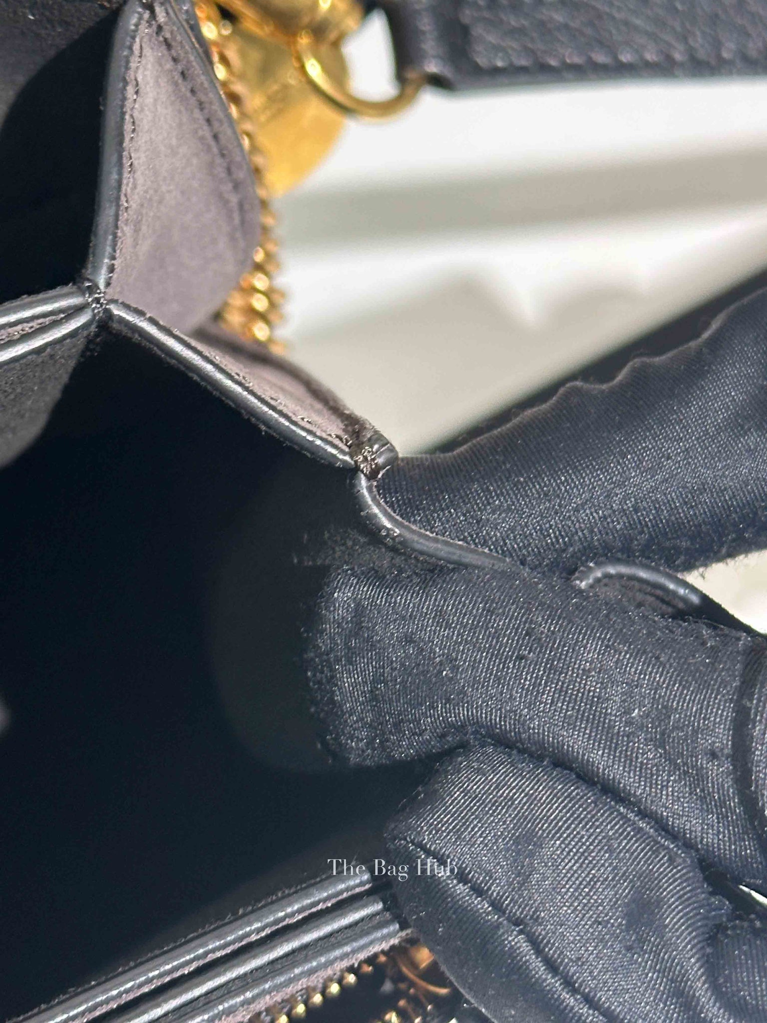 Givenchy Black Leather and Suede Small GV3 Shoulder Bag