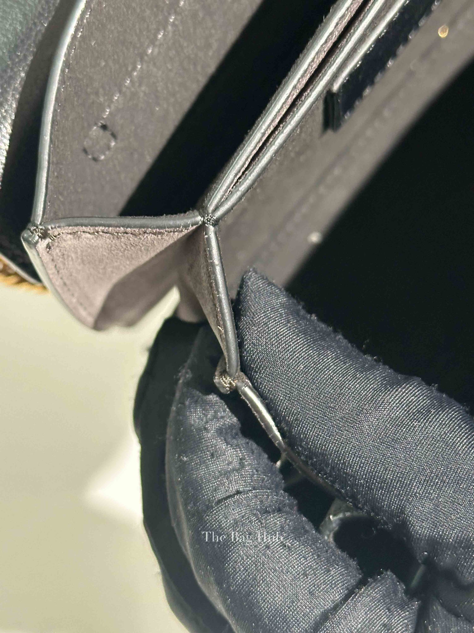 Givenchy Black Leather and Suede Small GV3 Shoulder Bag