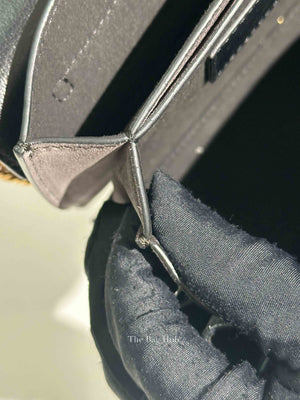 Givenchy Black Leather and Suede Small GV3 Shoulder Bag