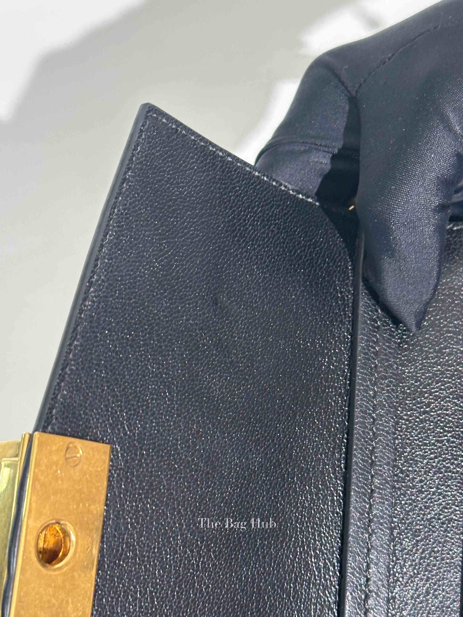 Givenchy Black Leather and Suede Small GV3 Shoulder Bag