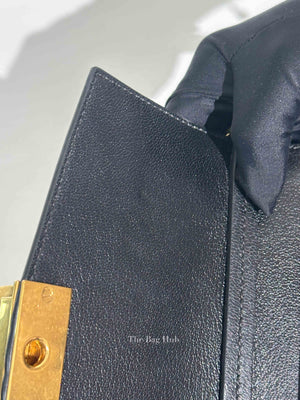 Givenchy Black Leather and Suede Small GV3 Shoulder Bag