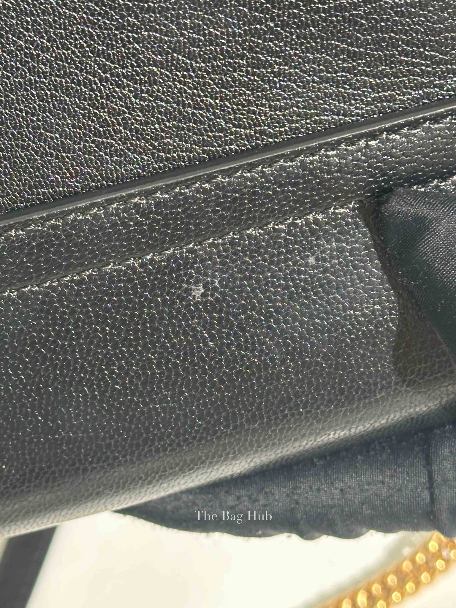 Givenchy Black Leather and Suede Small GV3 Shoulder Bag