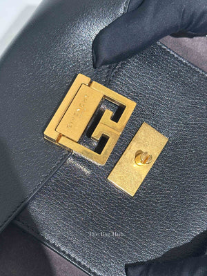 Givenchy Black Leather and Suede Small GV3 Shoulder Bag