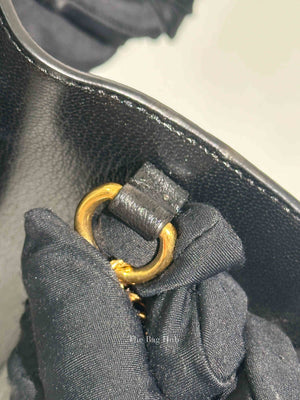 Givenchy Black Leather and Suede Small GV3 Shoulder Bag