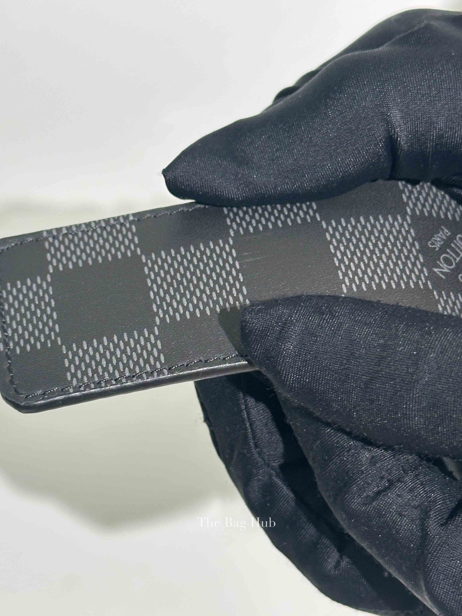 Louis Vuitton Damier Black Damier Infini Leather LV Initiales 40mm Reversible Belt