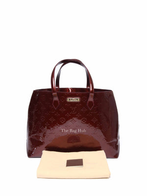 Louis Vuitton Amarante Monogram Vernis Wilshire MM Tote Bag