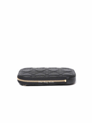 Dior Black Cannage Lambskin Call'in Dior Phone Holder