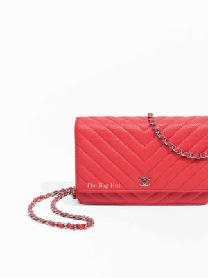 Chanel Salmon Pink Caviar Leather WOC SHW