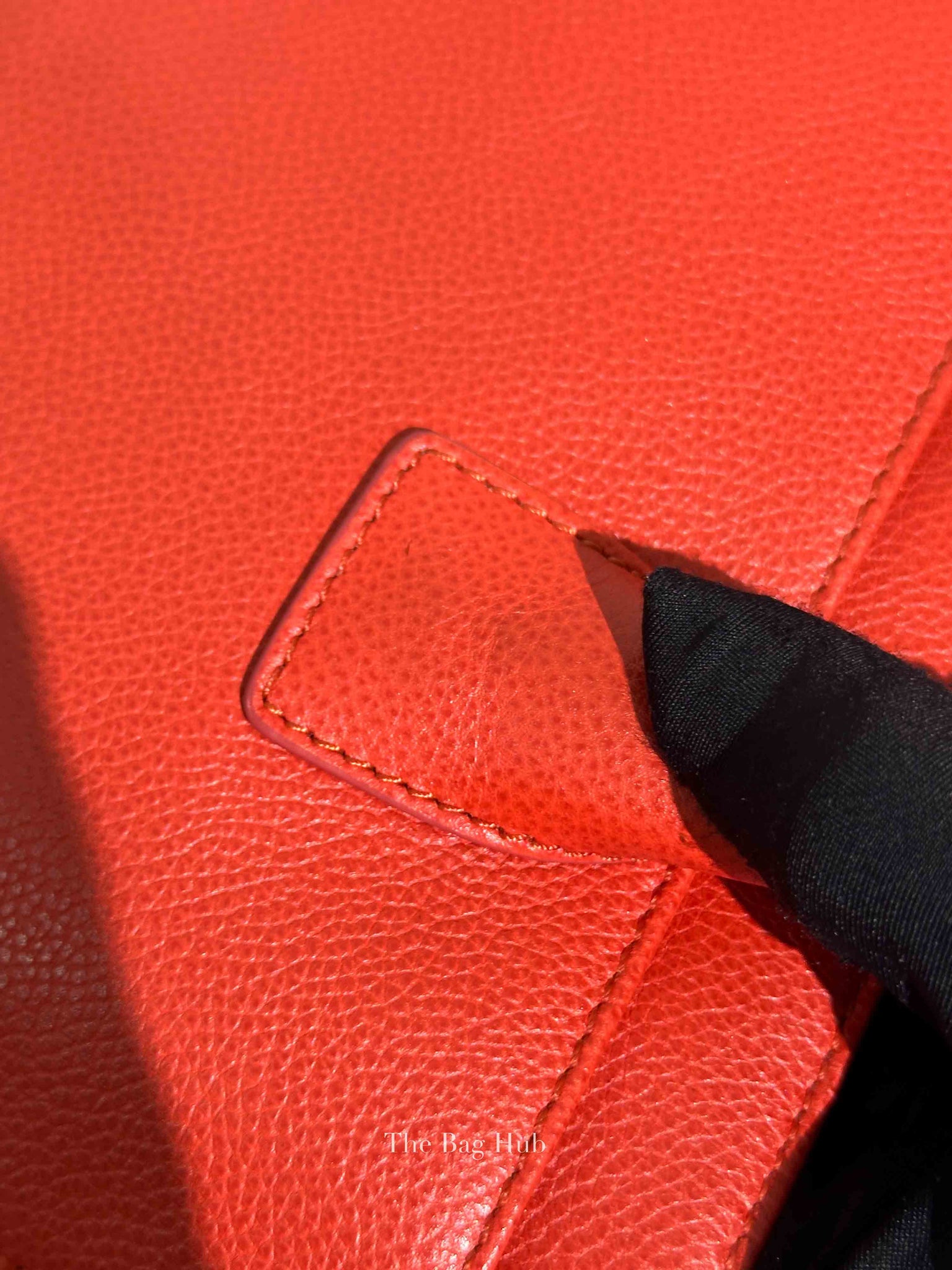 Chanel Red Leather Cerf Executive Tote Bag SHW