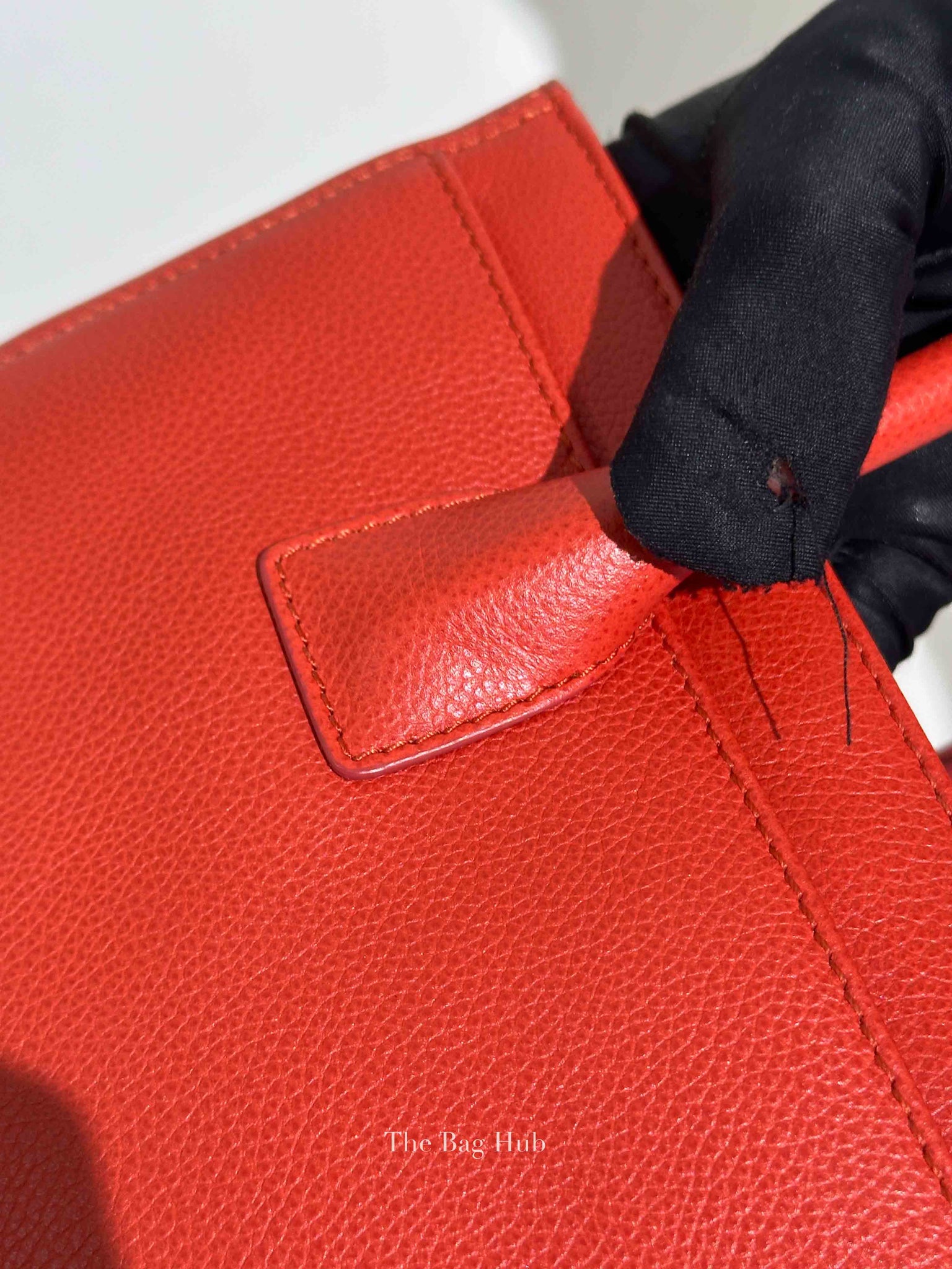 Chanel Red Leather Cerf Executive Tote Bag SHW