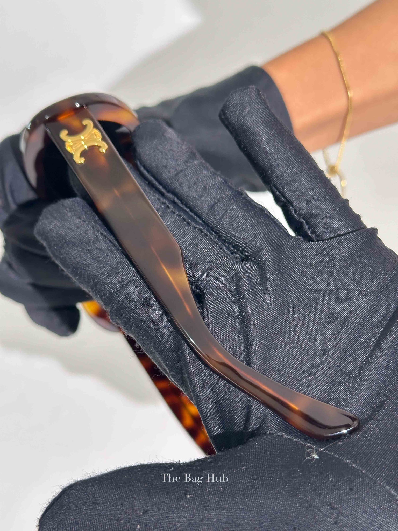 Celine Blonde Havana Acetate Triomphe 01 Sunglasses