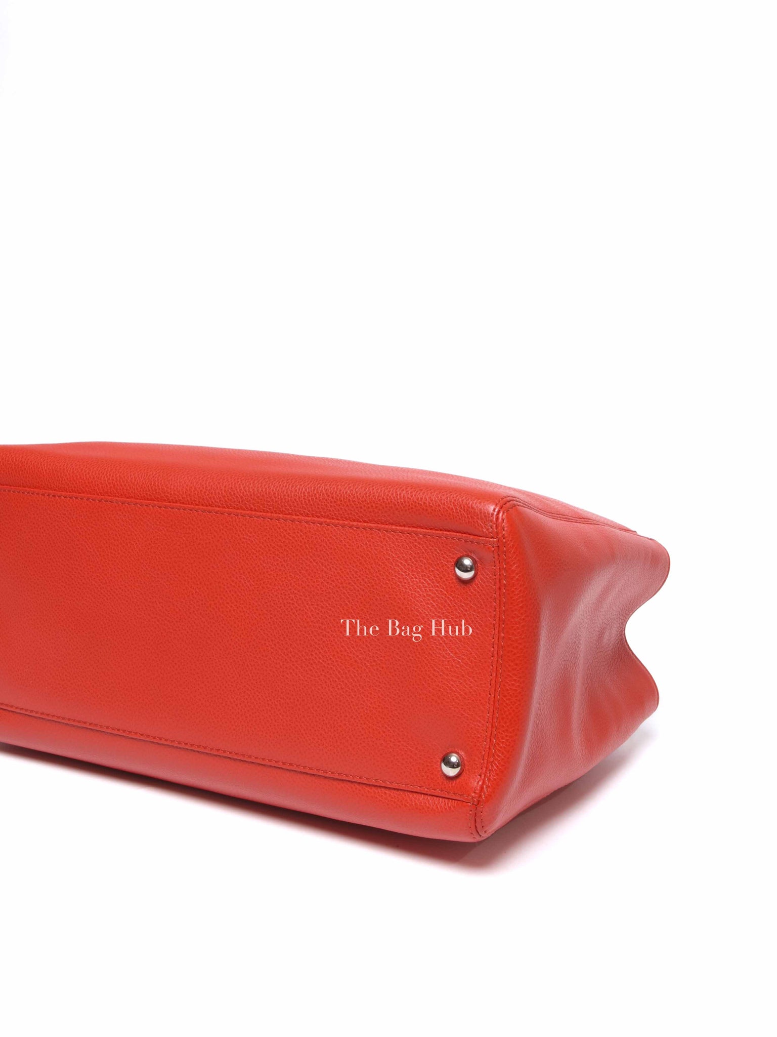 Chanel Red Leather Cerf Executive Tote Bag SHW
