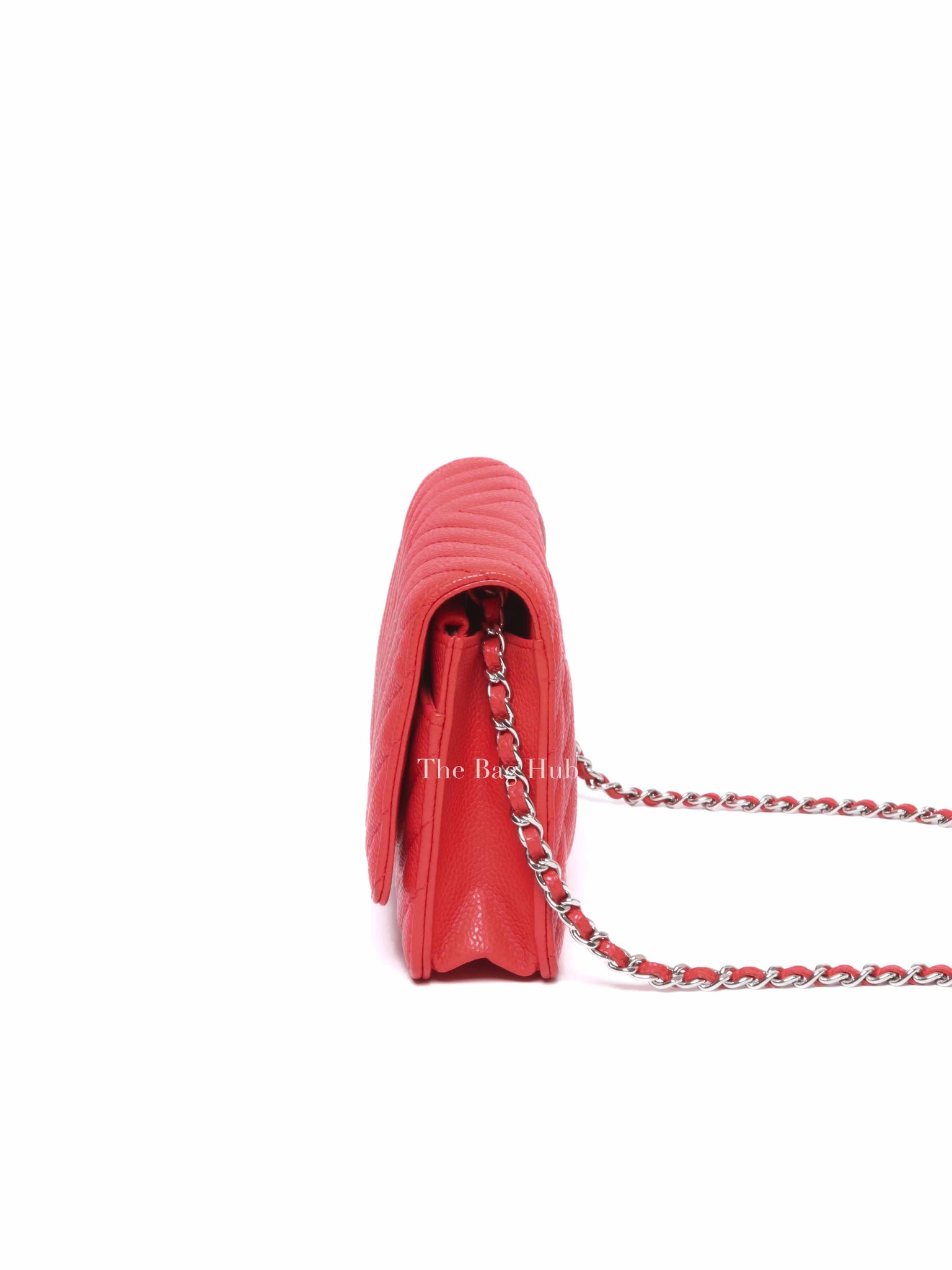 Chanel Salmon Pink Caviar Leather WOC SHW