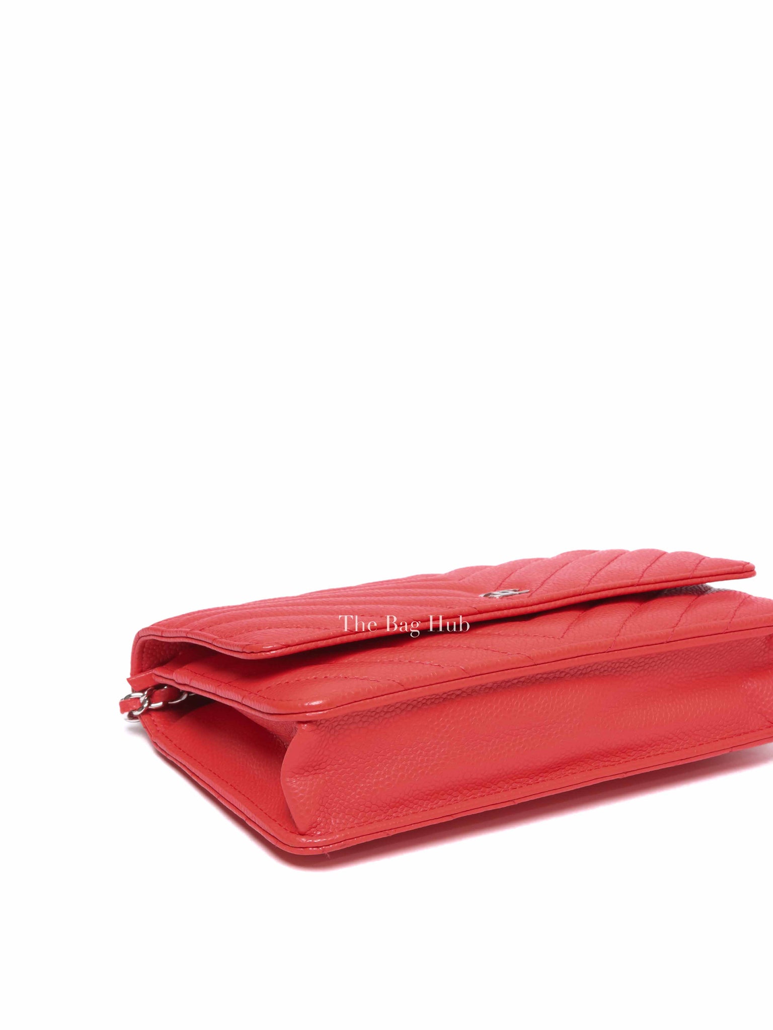Chanel Salmon Pink Caviar Leather WOC SHW