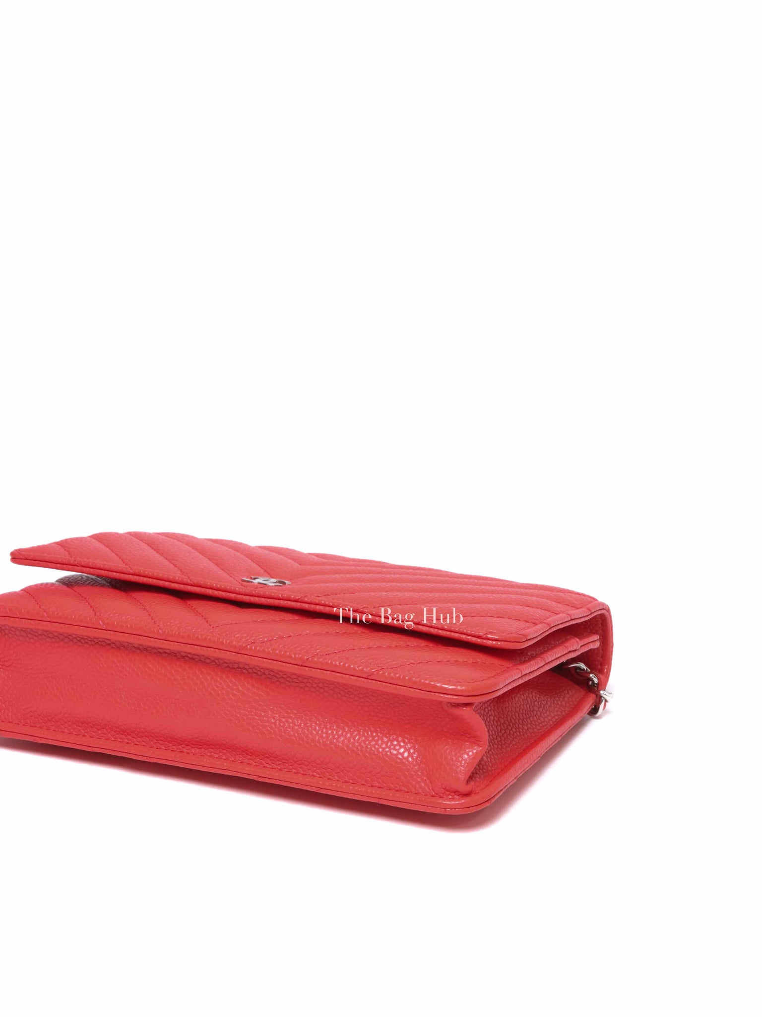 Chanel Salmon Pink Caviar Leather WOC SHW