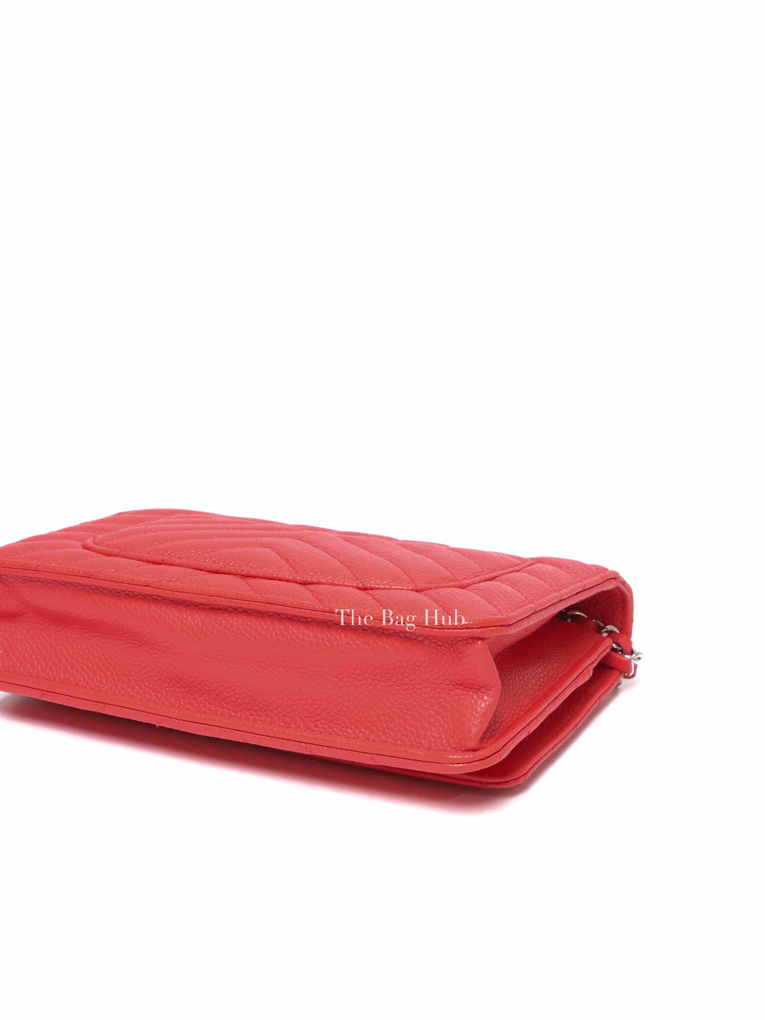 Chanel Salmon Pink Caviar Leather WOC SHW