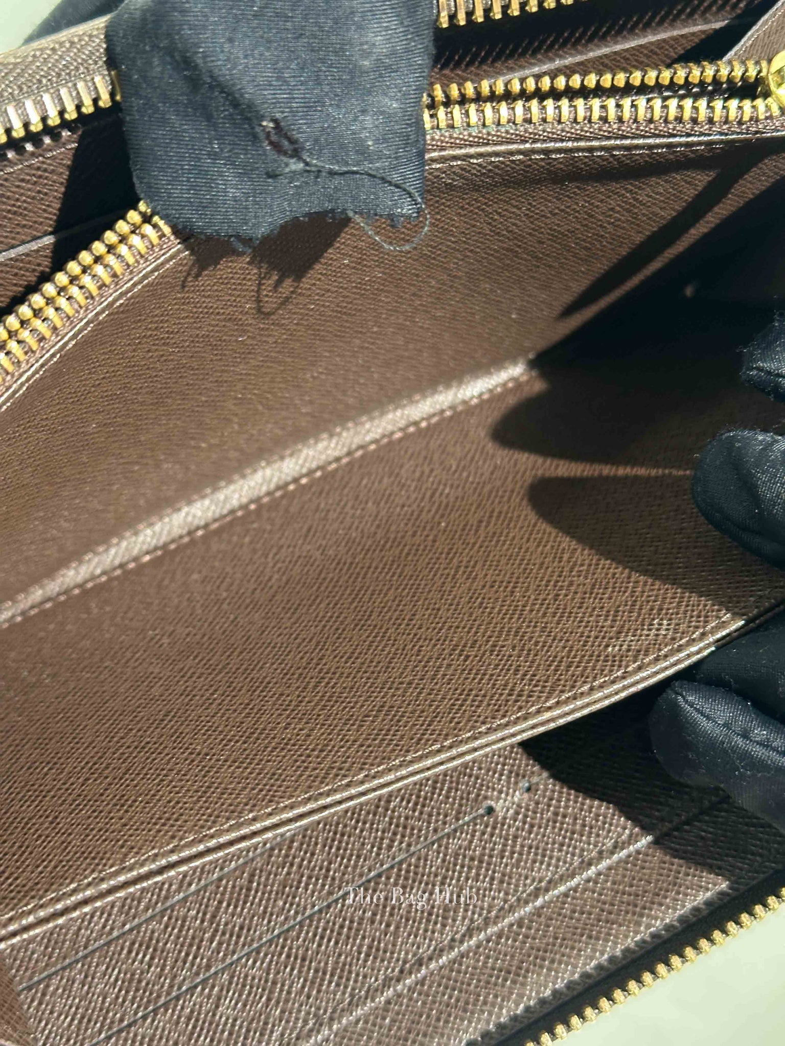 Louis Vuitton Damier Ebene Canvas Brown Zippy Wallet