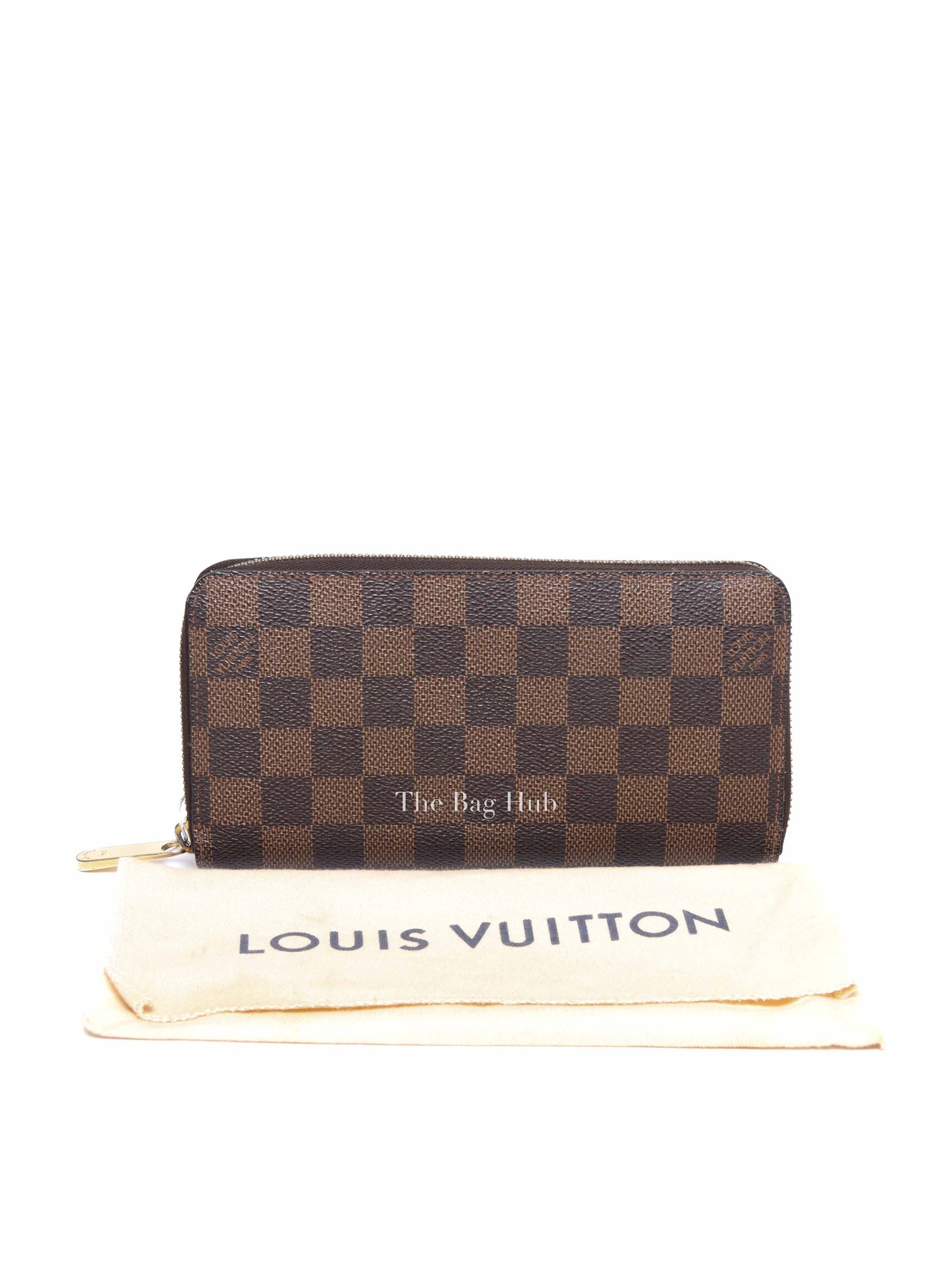 Louis Vuitton Damier Ebene Canvas Brown Zippy Wallet