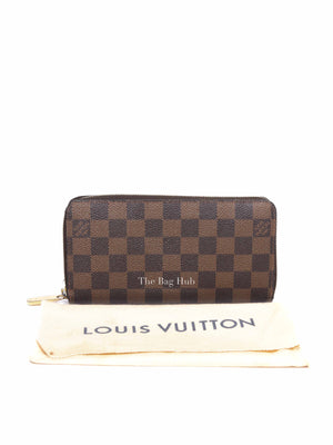 Louis Vuitton Damier Ebene Canvas Brown Zippy Wallet
