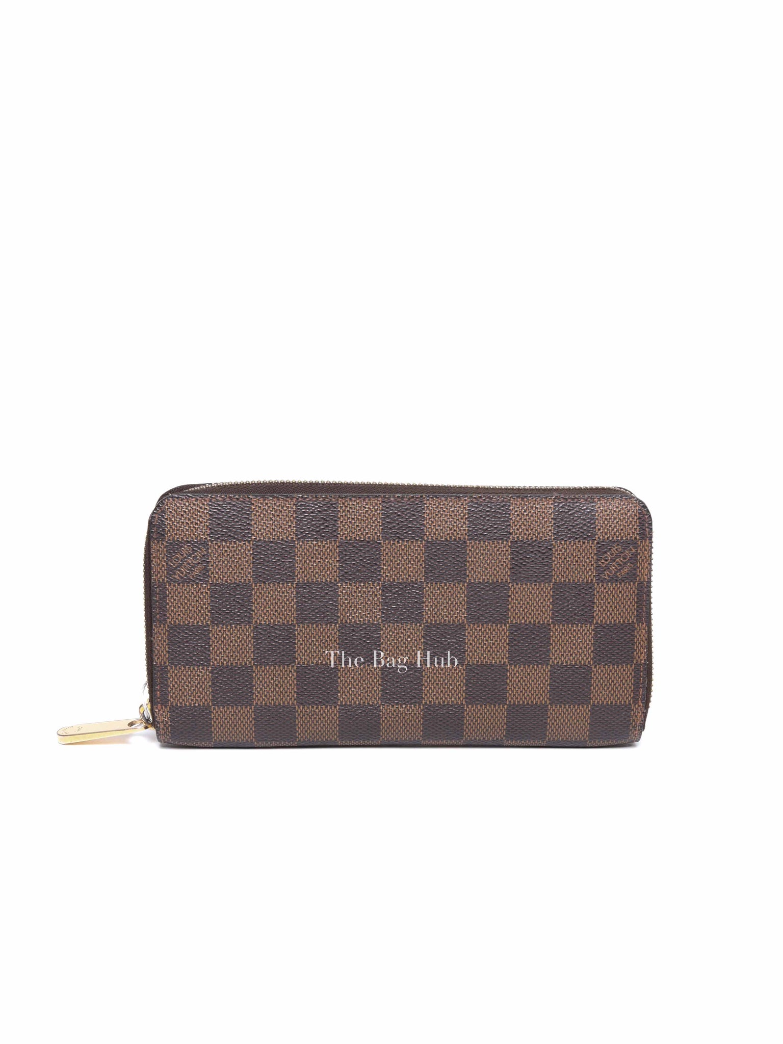 Louis Vuitton Damier Ebene Canvas Brown Zippy Wallet