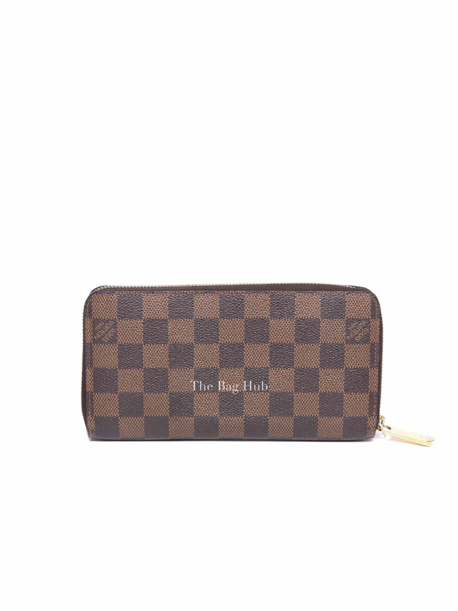 Louis Vuitton Damier Ebene Canvas Brown Zippy Wallet