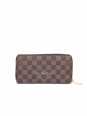Louis Vuitton Damier Ebene Canvas Brown Zippy Wallet