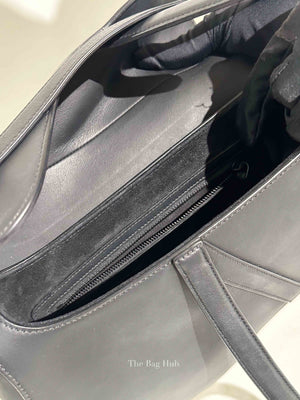 Dior Black Ultramatte Leather Saddle Bag with Strap