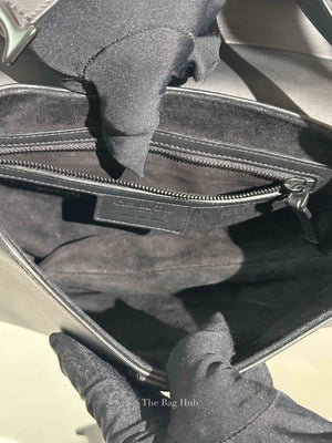 Dior Black Ultramatte Leather Saddle Bag with Strap