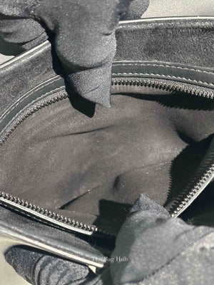 Dior Black Ultramatte Leather Saddle Bag with Strap