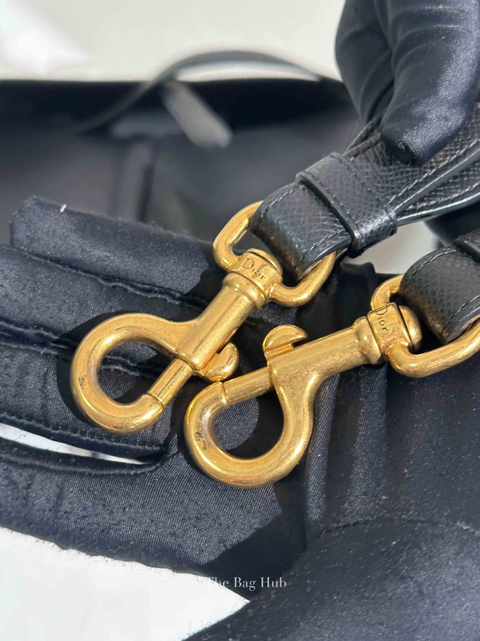 Dior Black Ultramatte Leather Saddle Bag with Strap