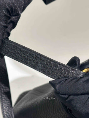 Prada Black Vitello Daino Leather Side Pocket Shoulder Bag