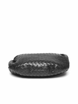 Bottega Veneta Black Intrecciato Leather Jodie Classic (Small) Shoulder Bag