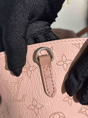 Louis Vuitton Pink Galet Monogram Mahina Leather Hina PM Bag