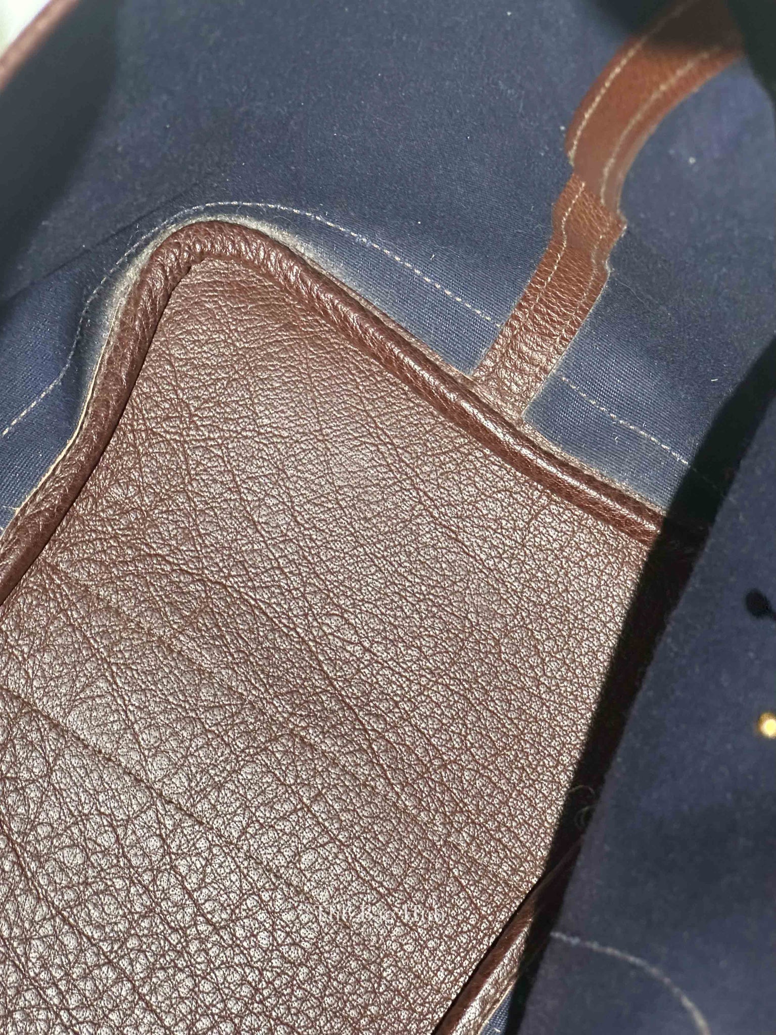 Hermes Burgundy Canvas Garden Party Tote 36 Bag