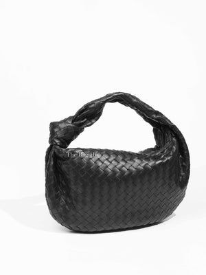 Bottega Veneta Black Intrecciato Leather Jodie Classic (Small) Shoulder Bag