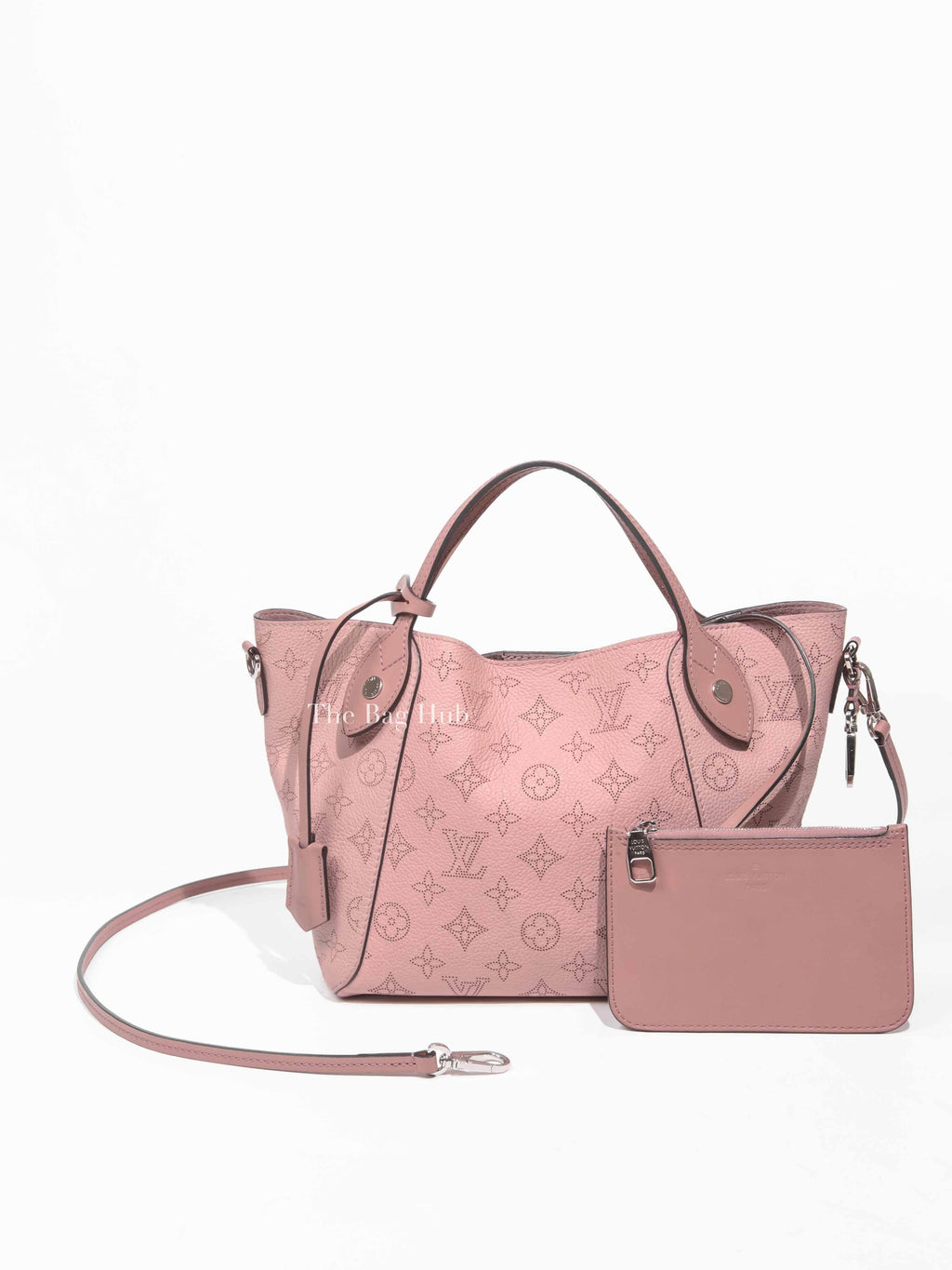 Louis Vuitton Pink Galet Monogram Mahina Leather Hina PM Bag