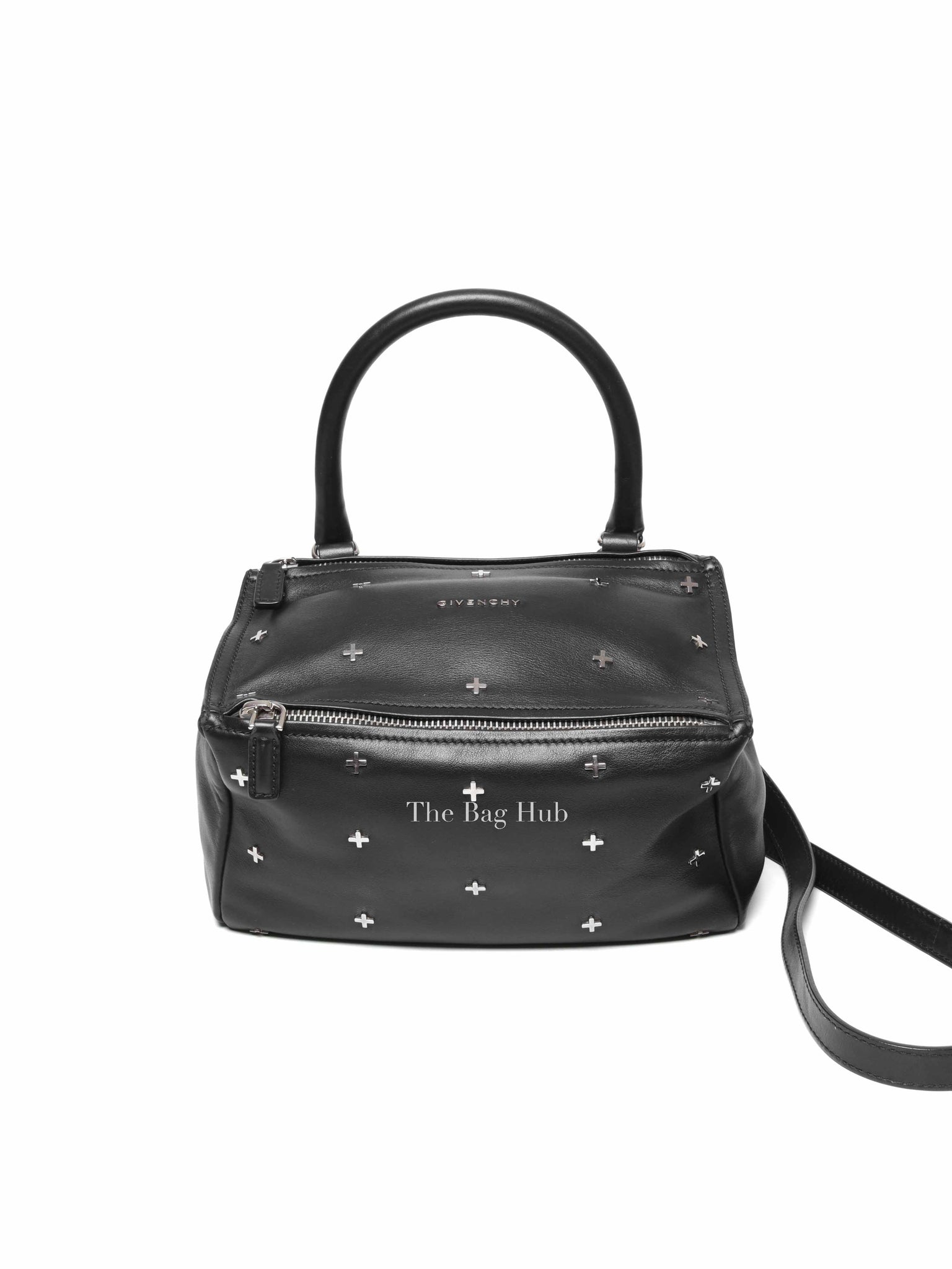Givenchy Black Calfskin Cross Embellished Pandora Small Bag