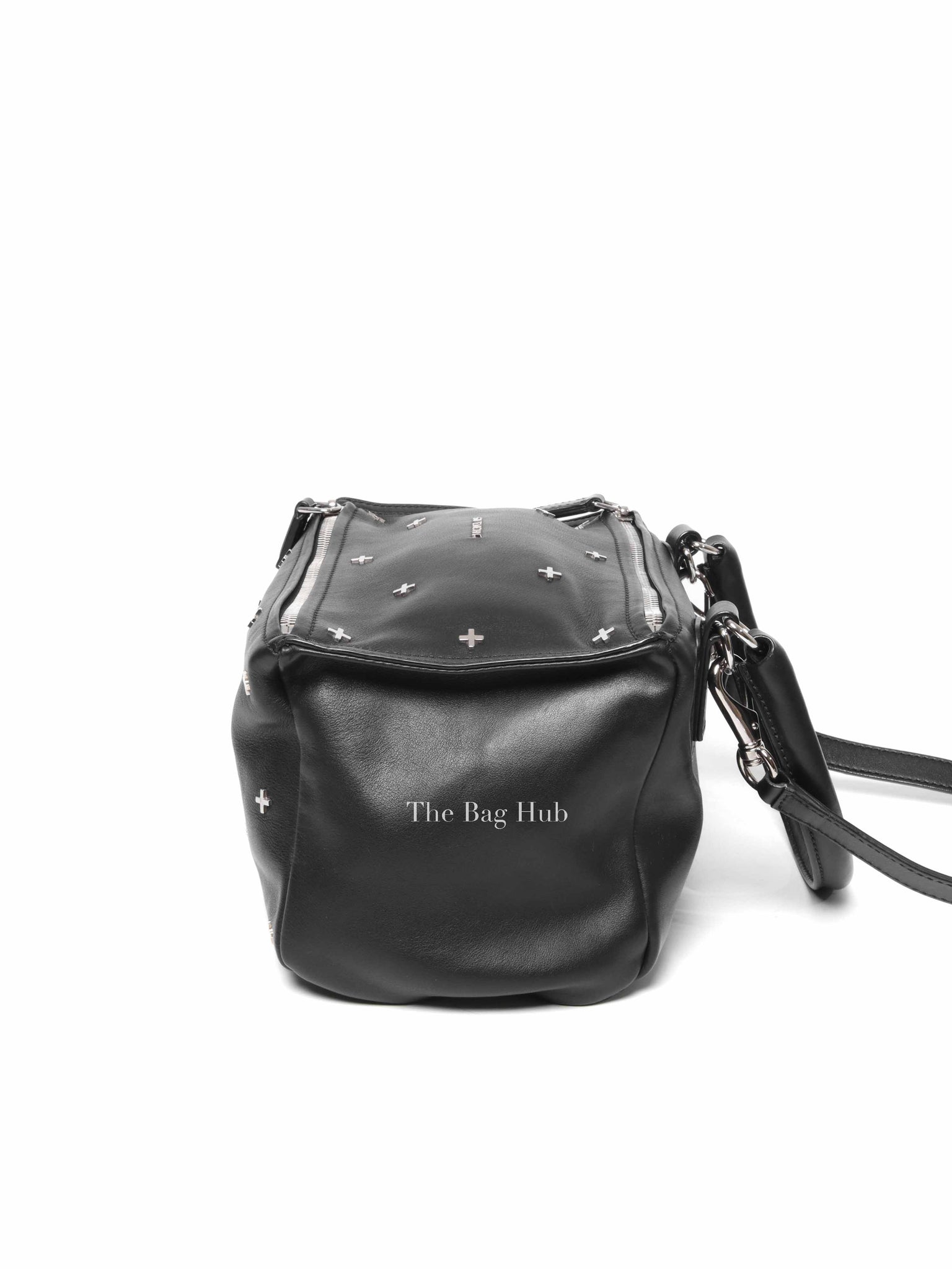 Givenchy Black Calfskin Cross Embellished Pandora Small Bag