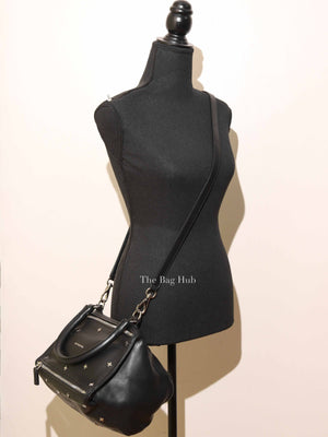 Givenchy Black Calfskin Cross Embellished Pandora Small Bag