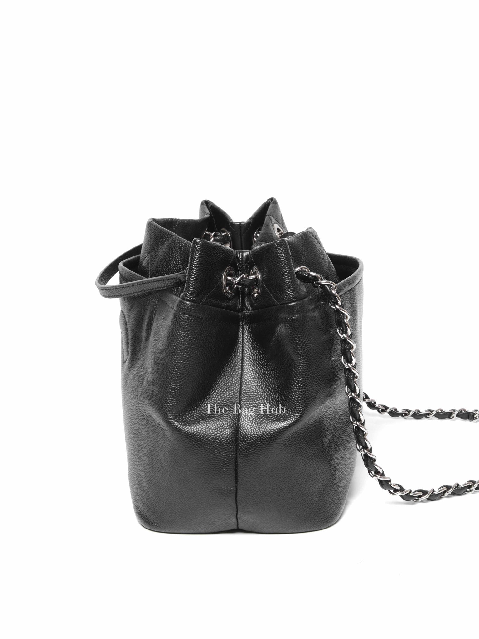 Chanel Black Caviar Leather CC Timeless Tote Bag SHW