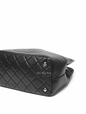 Chanel Black Caviar Leather CC Timeless Tote Bag SHW
