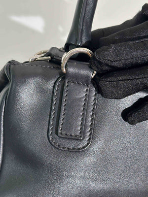 Givenchy Black Calfskin Cross Embellished Pandora Small Bag