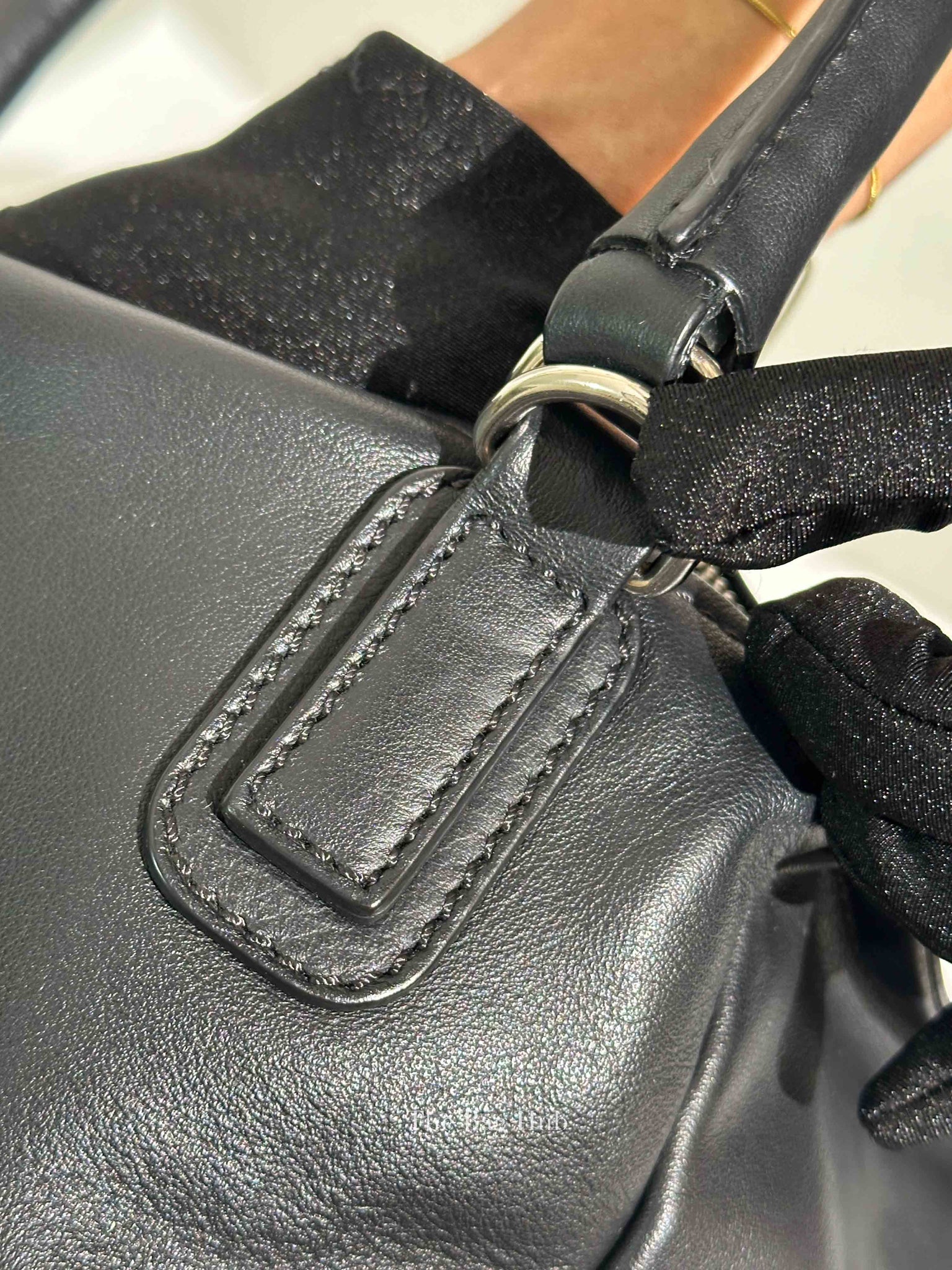 Givenchy Black Calfskin Cross Embellished Pandora Small Bag