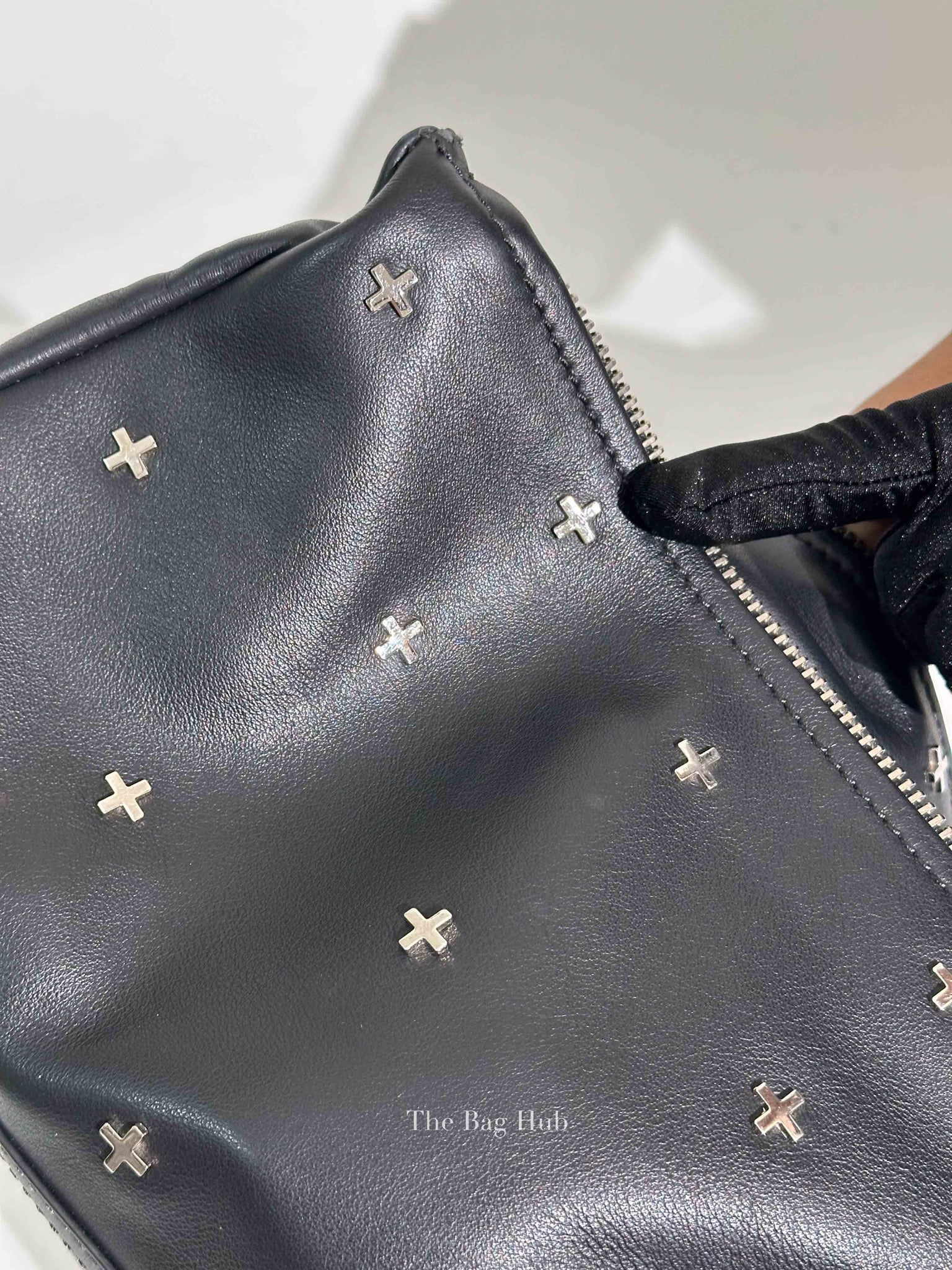 Givenchy Black Calfskin Cross Embellished Pandora Small Bag